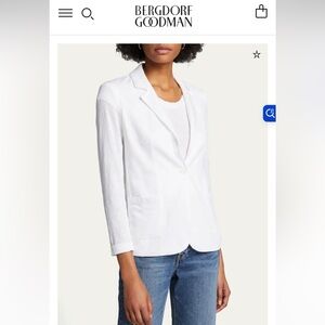 Majestic Filatures Women's Stretch Linen One-Button Blazer